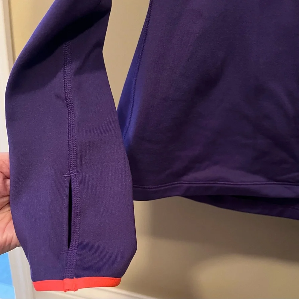 Nike Women's Deep Purple Half-Zip Sweatshirt Pullover - Picture 7 of 10
